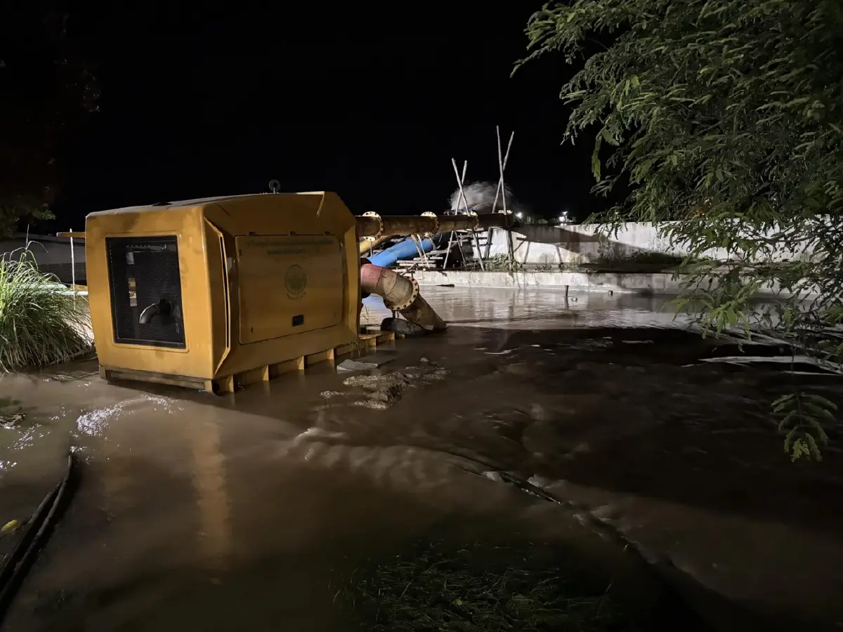 ด่วน สิงห์บุรีวิกฤตหนัก น้ำผุดใต้เขื่อน 'บางแคใน' ส่อน้ำท่วมใหญ่
