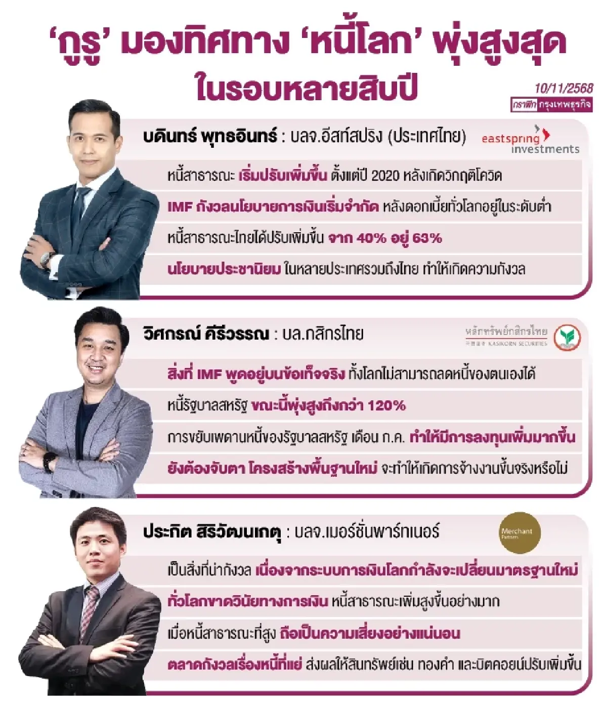 เตือนภูเขา‘หนี้’ก่อตัวทั่วโลก ‘กูรู’ ชี้นโยบายประชานิยม สะเทือนการคลัง 