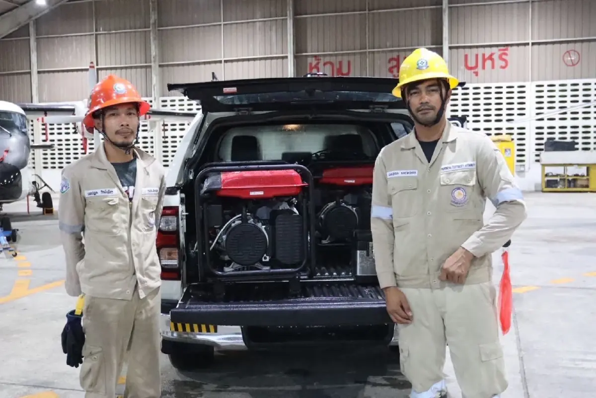 PEA ส่งเครื่องปั่นไฟสำรอง เสริมทัพ รพ. ศูนย์พักพิง มั่นใจไฟไม่ดับ