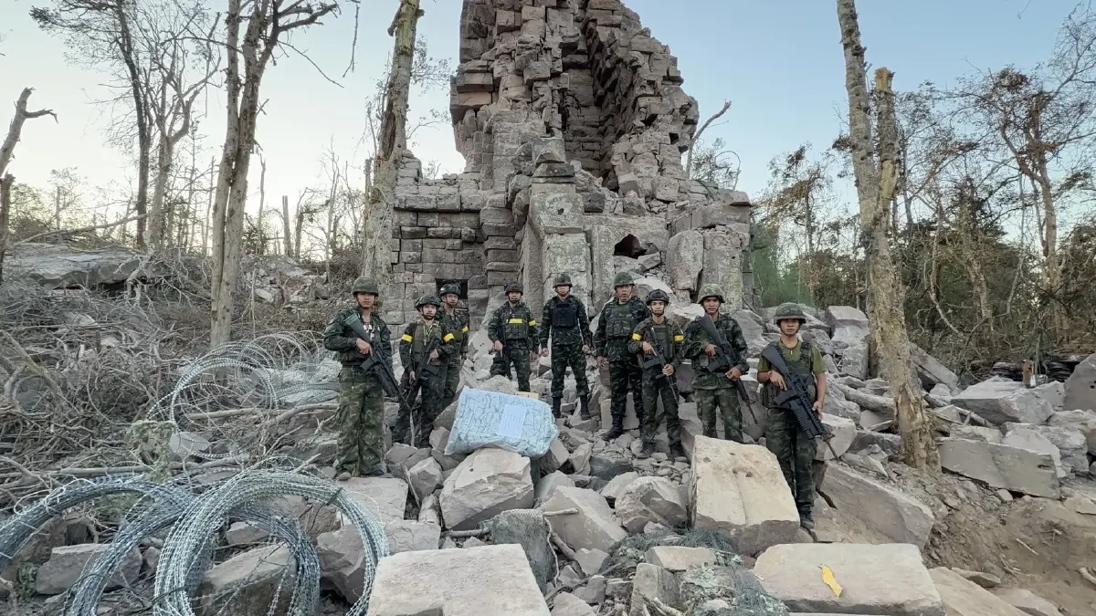 'แม่ทัพกุ้ง'ลุย ปราสาทตาควาย-เนิน 350 ร่วมยินดียึดคืนแผ่นดินไทย