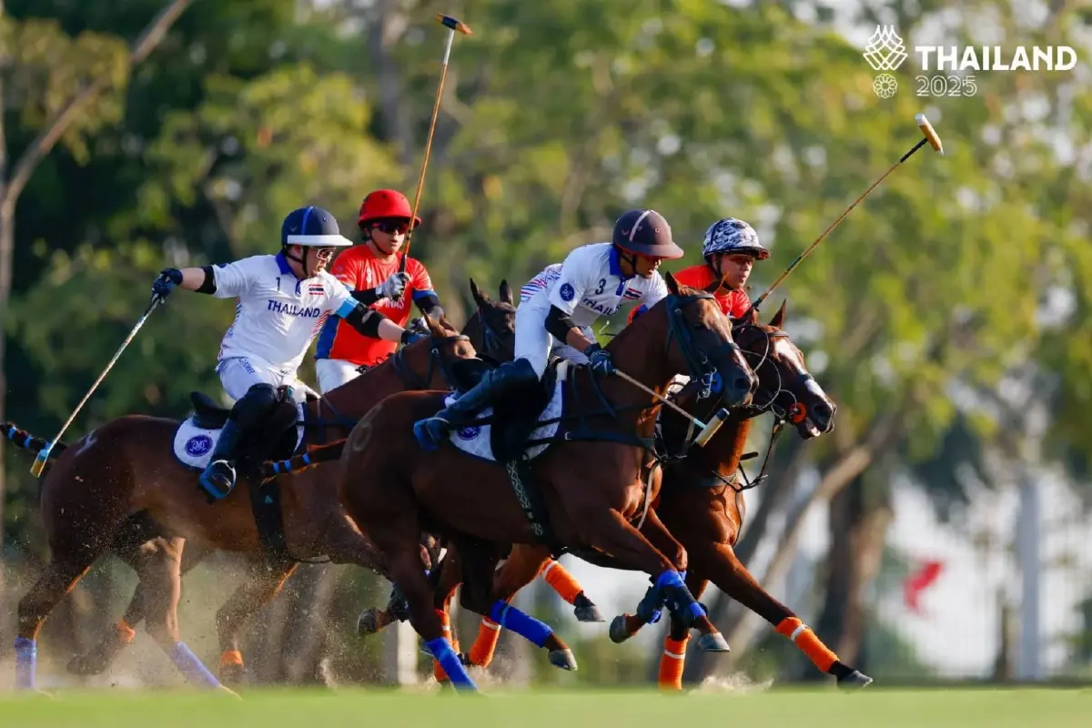 ‘อัยยวัฒน์-อภิเชษฐ์’ แห่ง ‘คิง เพาเวอร์’ นำทีมขี่ม้าโปโลไทย คว้าทองประวัติศาสตร์ เพื่อประเทศและคุณพ่อ ‘เจ้าสัววิชัย’