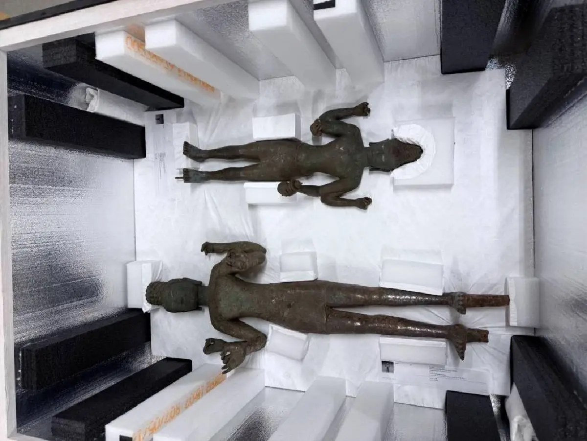 สหรัฐฯ ทำพิธีส่งคืน 4 รูปปั้นพันปี ‘ประโคนชัย’ คาดถึงไทย ธ.ค.นี้