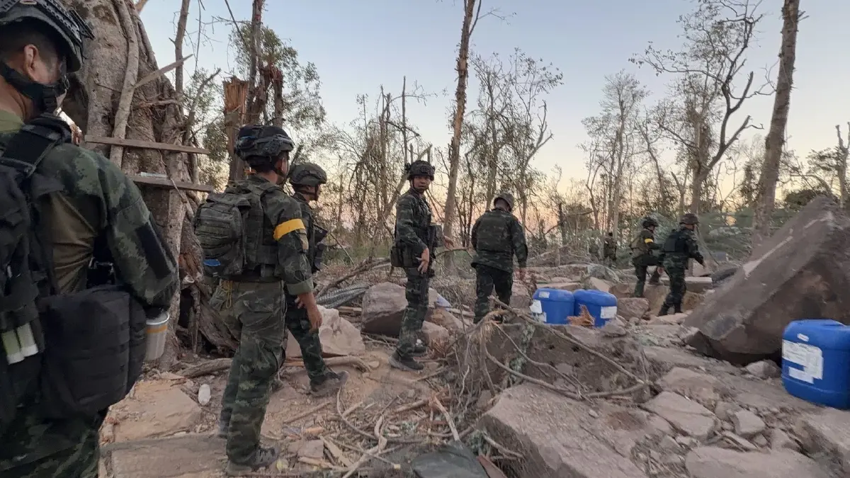 'แม่ทัพกุ้ง'ลุย ปราสาทตาควาย-เนิน 350 ร่วมยินดียึดคืนแผ่นดินไทย