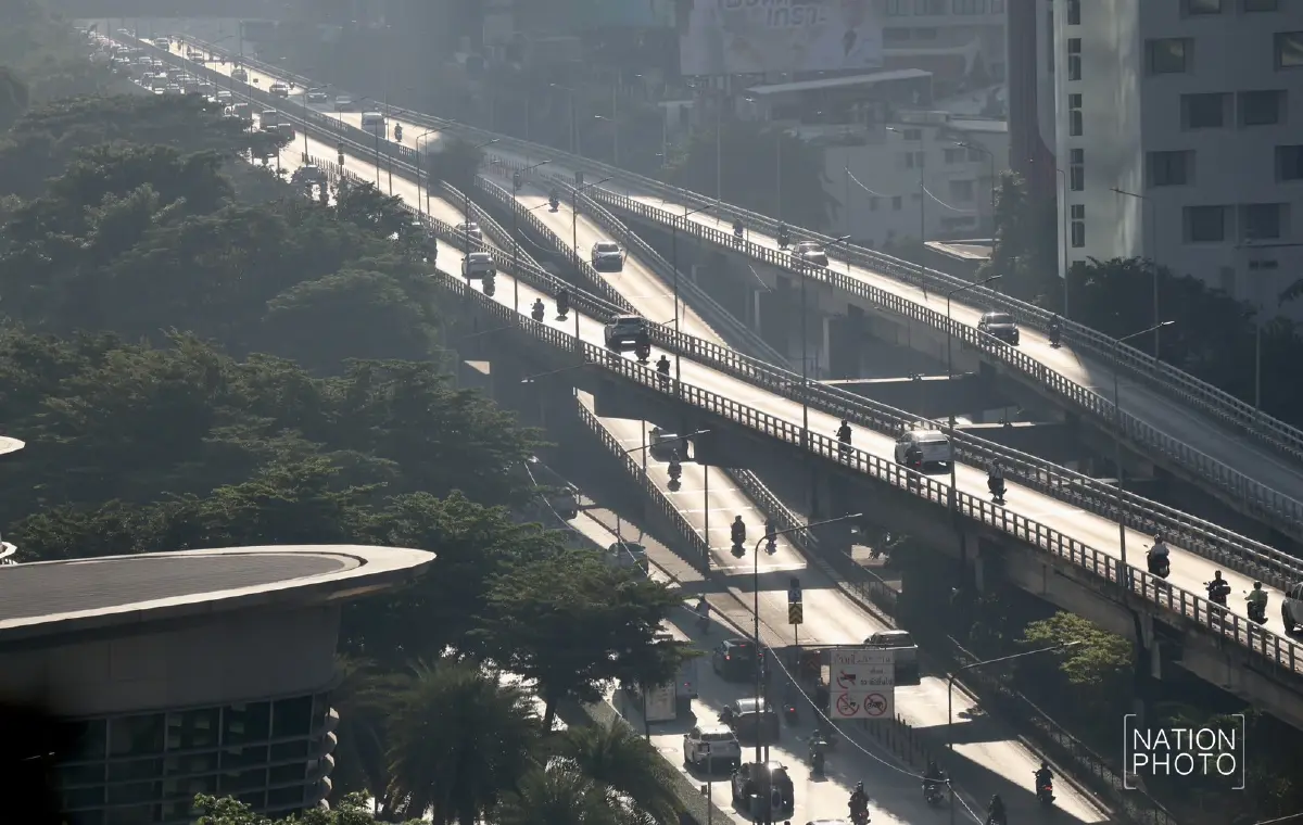 PM 2.5 กรุงเทพฯ พุ่งเกินมาตรฐาน 62 พื้นที่ขึ้นระดับสีส้ม เขตบางรักสูงสุด 