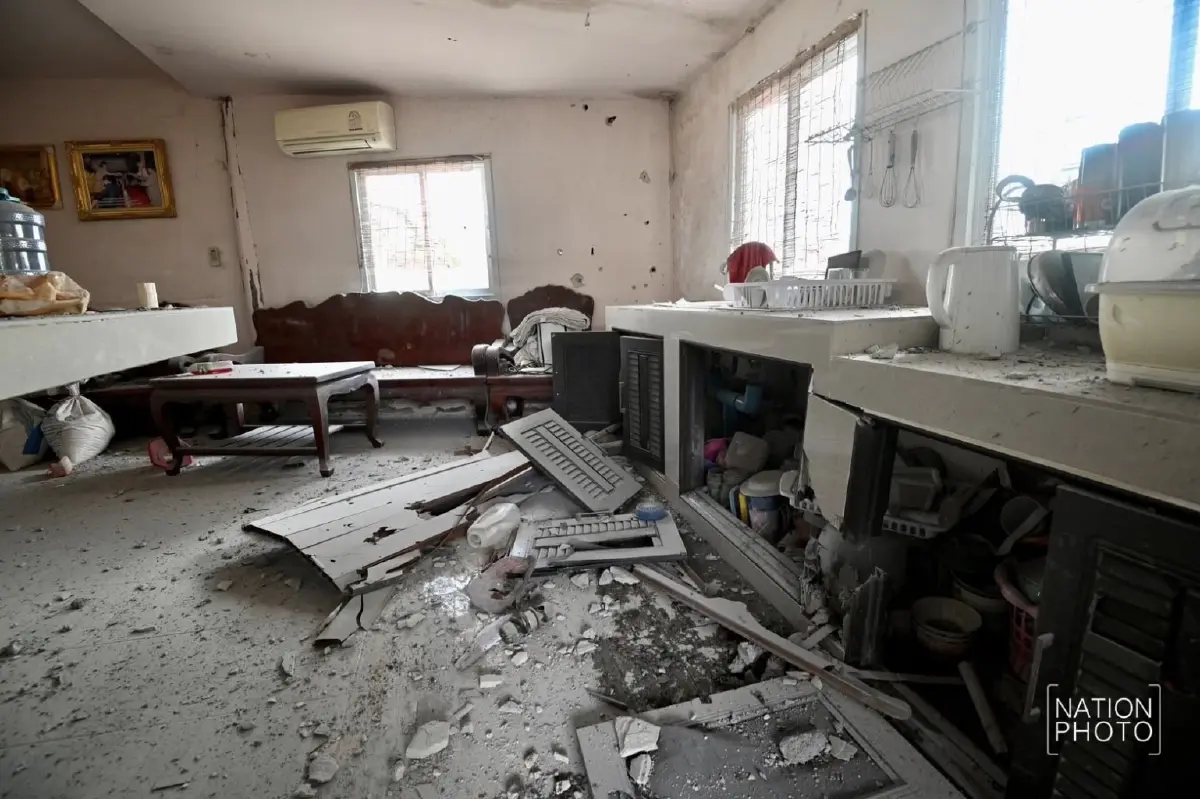 ด่วน! กัมพูชาระดมยิง BM-21 ถล่ม พนมดงรัก กระสุนตกใส่บ้านพัง 1 หลัง