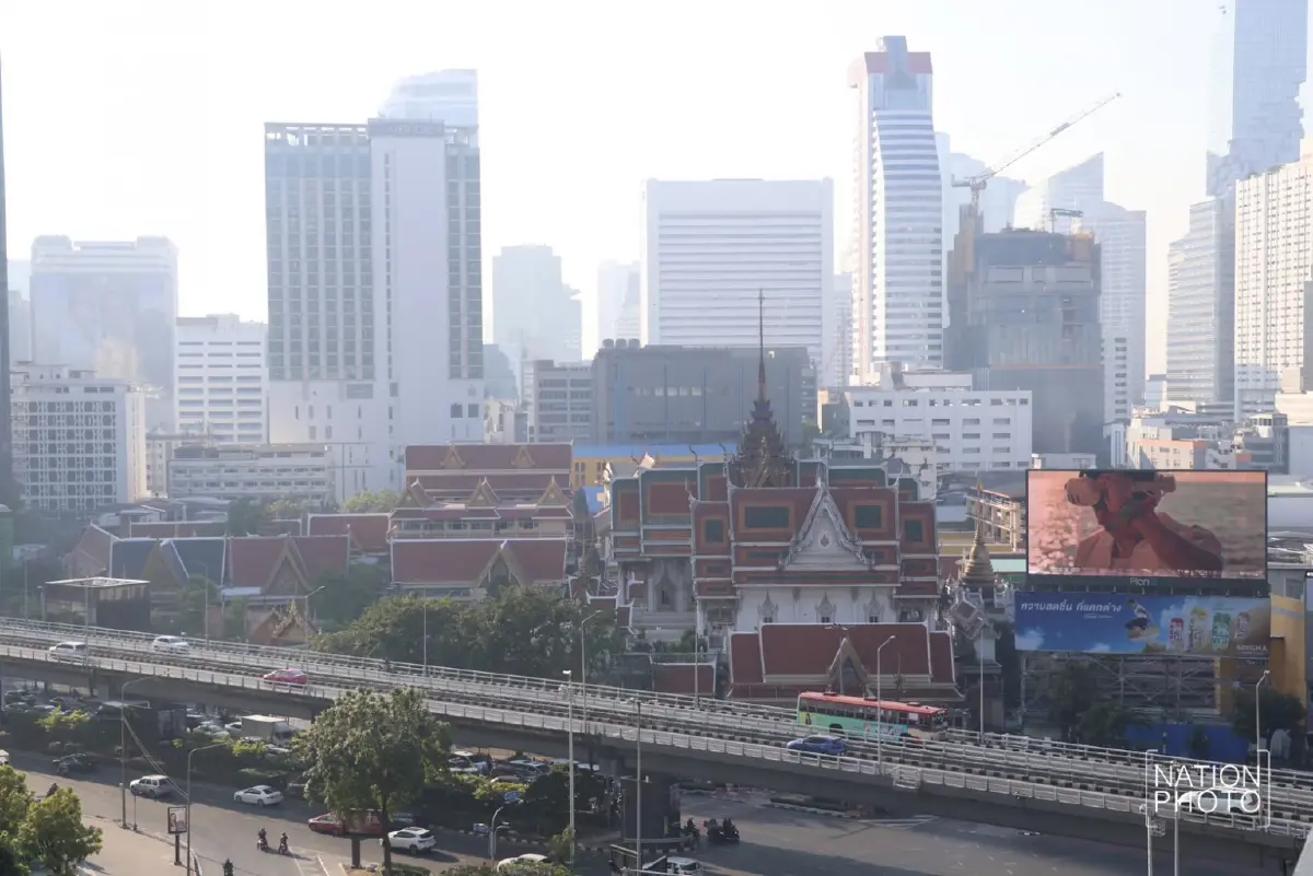 PM 2.5 กรุงเทพฯ พุ่งเกินมาตรฐาน 62 พื้นที่ขึ้นระดับสีส้ม เขตบางรักสูงสุด 