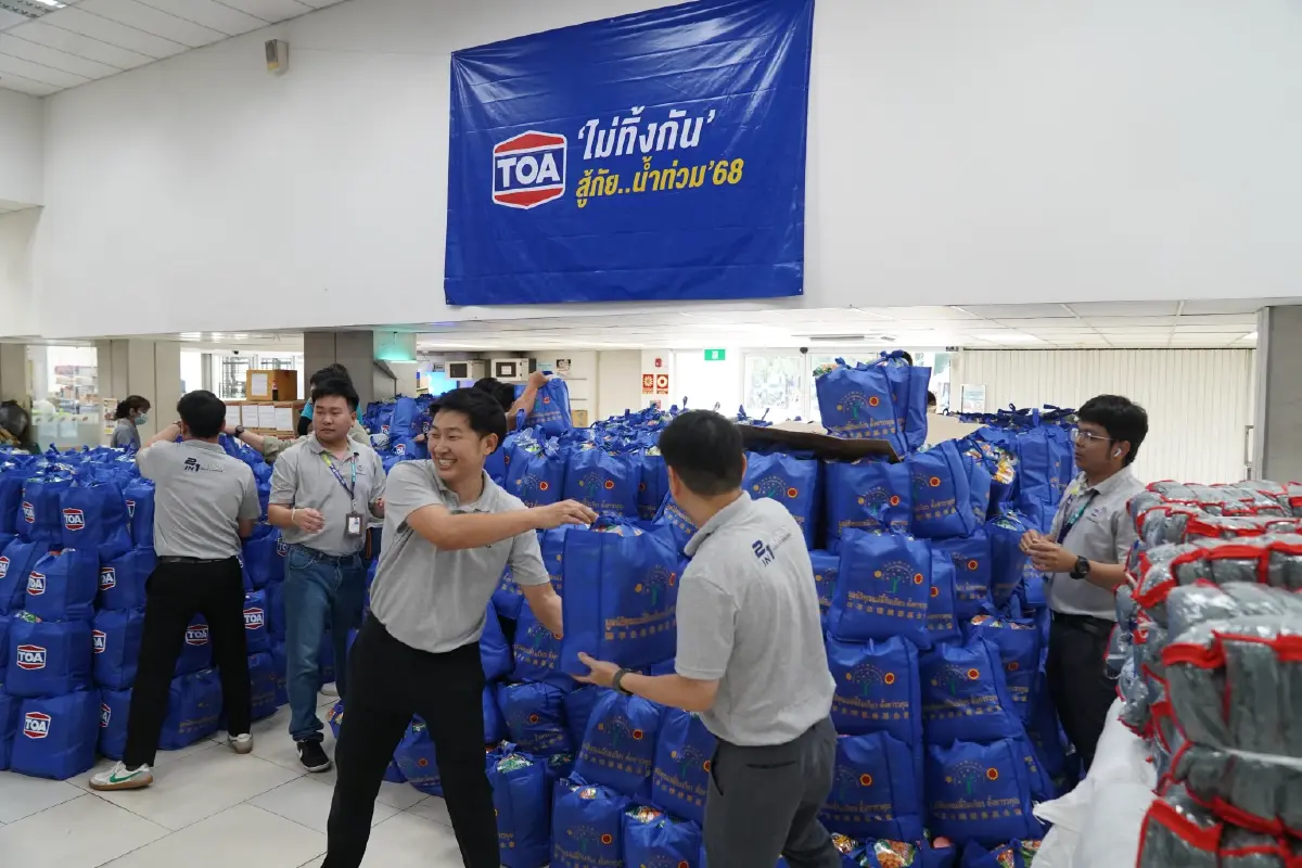 TOA ไม่ทิ้งกัน รวมพลัง ‘ทีโอเอ อาสา’ เดินหน้าฟื้นฟูชาวใต้หลังน้ำลด