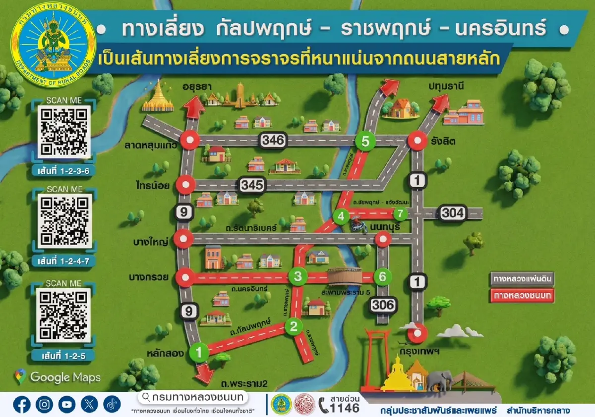 ทช.แนะ 7 ทางเลี่ยง 'หนีรถติด' วางแผนก่อนเดินทางปีใหม่นี้