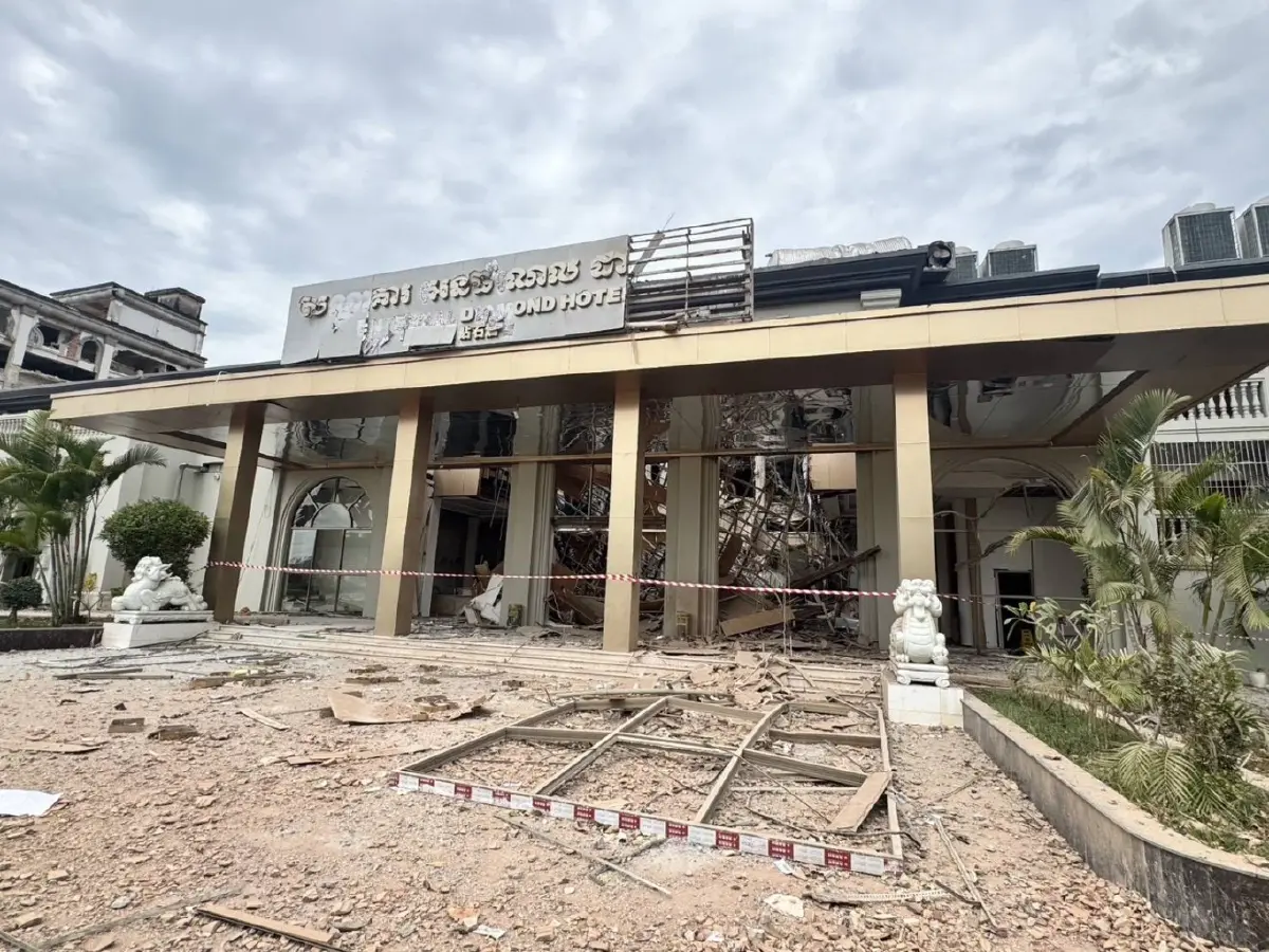 เปิดภาพกาสิโนทมอดา หลังปฏิบัติการ 'ตราดปราบปรปักษ์' ยึดคืนพื้นที่