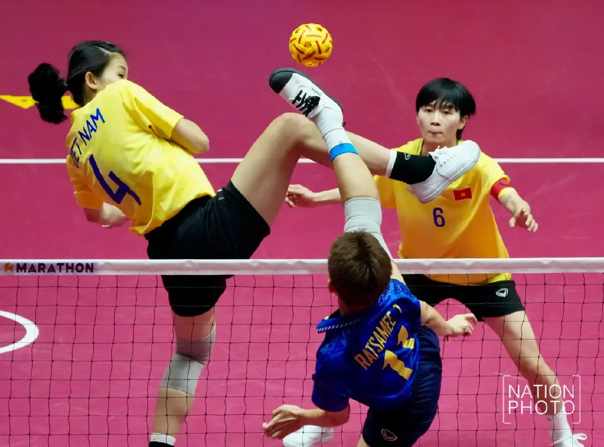 ตะกร้อสาวไทย ฟาดไม่ยั้ง ถล่มเวียดนาม คว้าเหรียญทองซีเกมส์ 2025