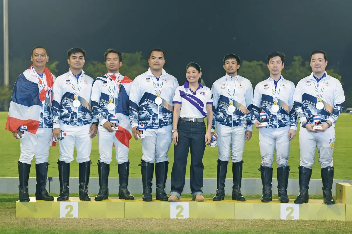 ทีมนักกีฬาขี่ม้าโปโล ทีมชาติไทย คว้าเหรียญเงิน ซีเกมส์ 2025