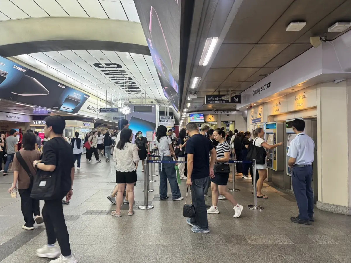 รถไฟฟ้าสายสีทอง พุ่ง 100% รับเคานต์ดาวน์ ปีใหม่คนใช้ระบบราง 1.3 ล้าน