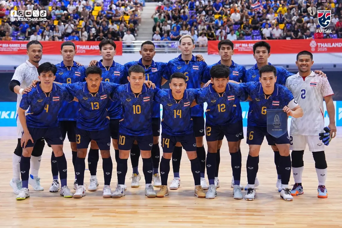 ถ่ายทอดสดฟุตซอล 'ทีมชาติไทย พบ เมียนมา' ดูบอลสด 'ซีเกมส์ 2025'