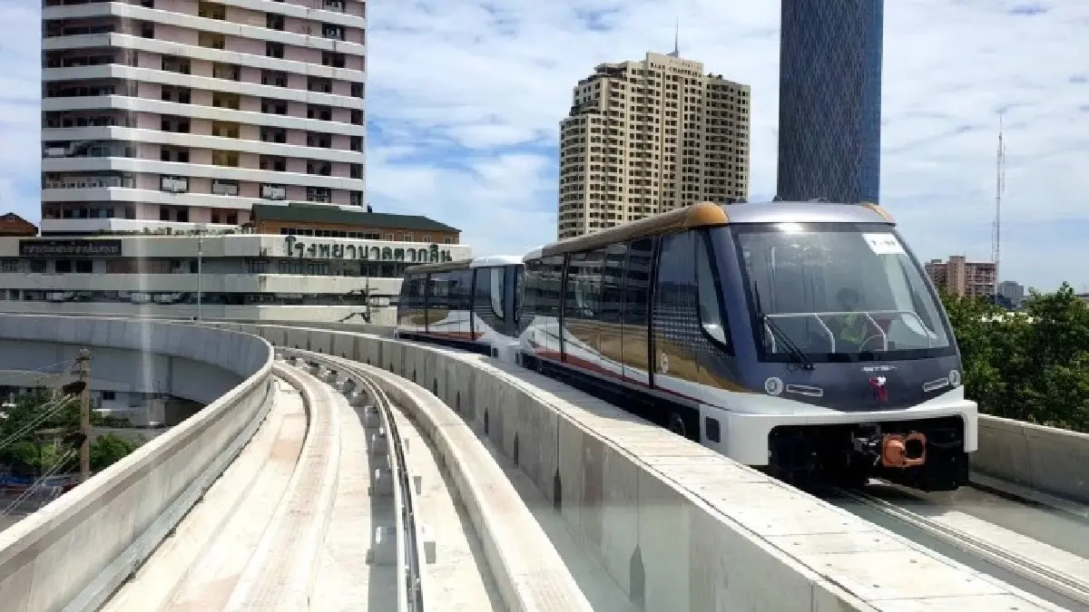 รถไฟฟ้าสายสีทอง ปรับขึ้นค่าโดยสารตลอดสาย เริ่ม 1 ม.ค. 69