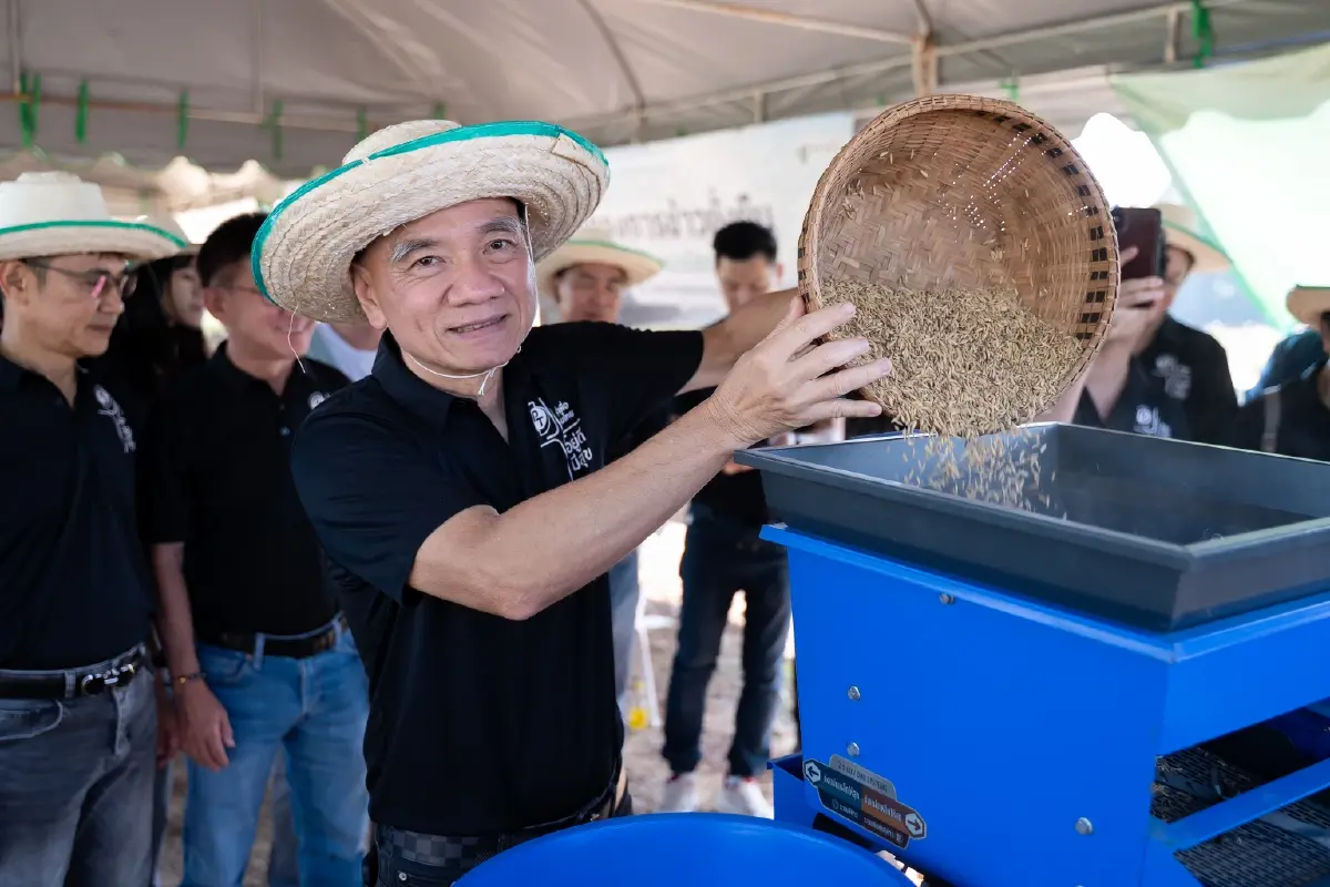 PTG ส่งเสริมโครงการ 'ปลูกข้าวแบบเปียกสลับแห้ง' ลดการปล่อยก๊าซมีเทน