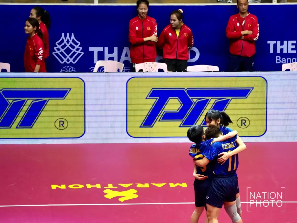 ตะกร้อสาวไทย ฟาดไม่ยั้ง ถล่มเวียดนาม คว้าเหรียญทองซีเกมส์ 2025