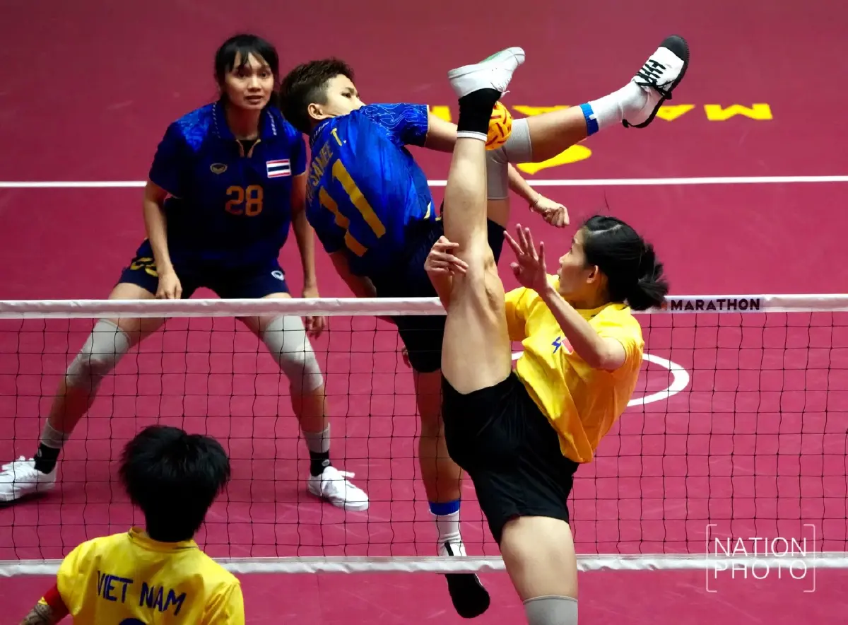 ตะกร้อสาวไทย ฟาดไม่ยั้ง ถล่มเวียดนาม คว้าเหรียญทองซีเกมส์ 2025