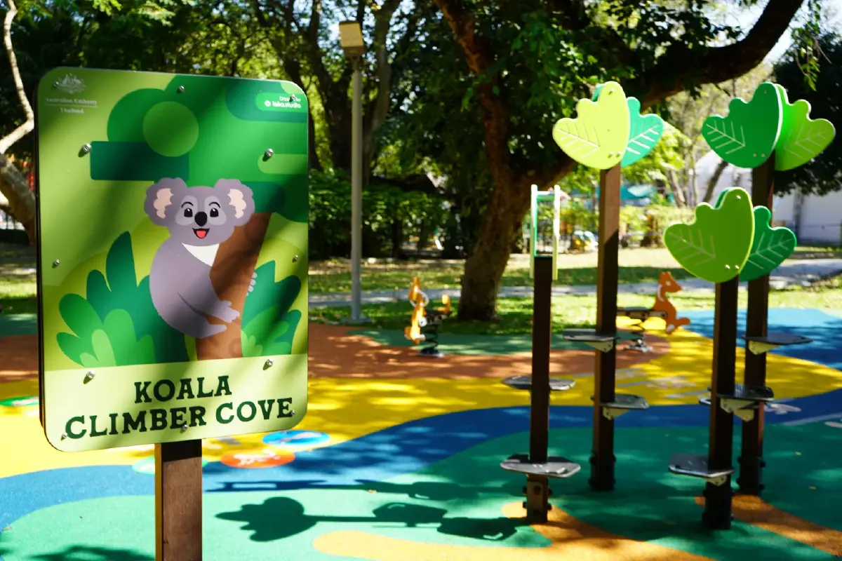 สถานทูตออสเตรเลีย- กทม. ร่วมเปิดสนามเด็กเล่นในสวนลุมฯ