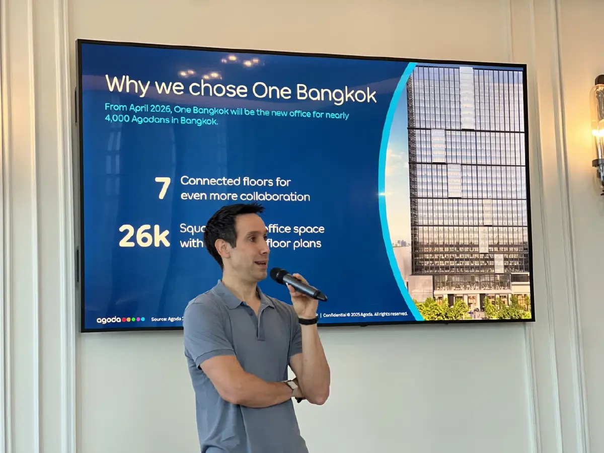 ซีอีโอ Agoda เปิดใจ ทำไมถึงย้ายบ้านใหม่สู่ One Bangkok  ย้ำ “สิ่งหนึ่งที่ไม่เคยเสียใจคือการลงทุนในไทย”