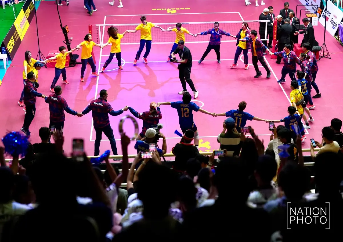 ตะกร้อสาวไทย ฟาดไม่ยั้ง ถล่มเวียดนาม คว้าเหรียญทองซีเกมส์ 2025