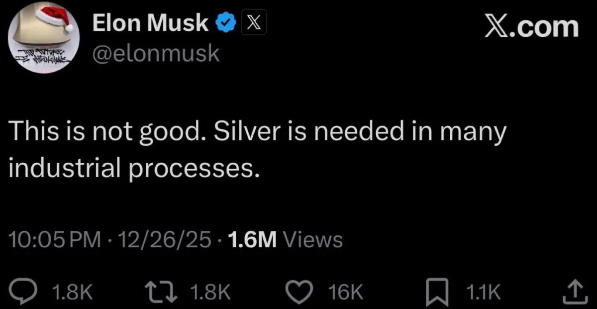 จับตา 'ฟองสบู่แร่เงิน'  แม้แต่ 'อีลอน มัสก์' ยังกังวล ดันราคานิวไฮแตะ 84 ดอลลาร์