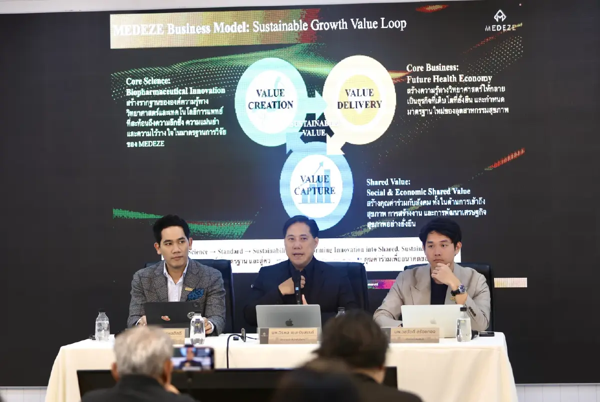 MEDEZE พลิกเกมสุขภาพจาก Biobank สู่ Biopharma ปั้น Health Economy ตั้งเป้าโต 25% ภายในปี 2569