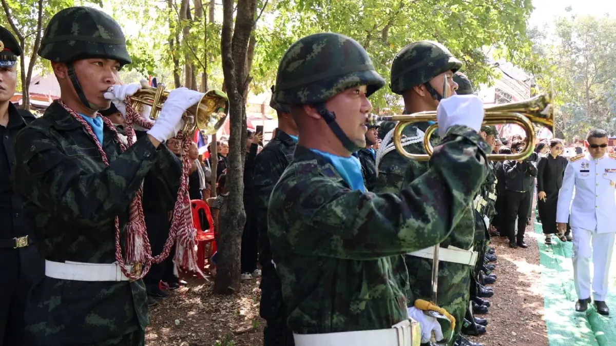 สมเกียรติทหารกล้า! ส่งร่าง 'ส.อ.กัมปนาท ทองแสง' กลับสู่มาตุภูมิ จ.ชัยภูมิ