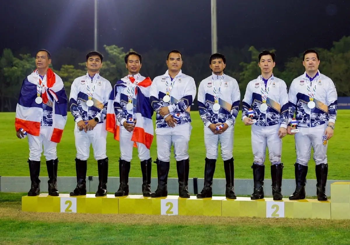 ทีมนักกีฬาขี่ม้าโปโล ทีมชาติไทย คว้าเหรียญเงิน ซีเกมส์ 2025