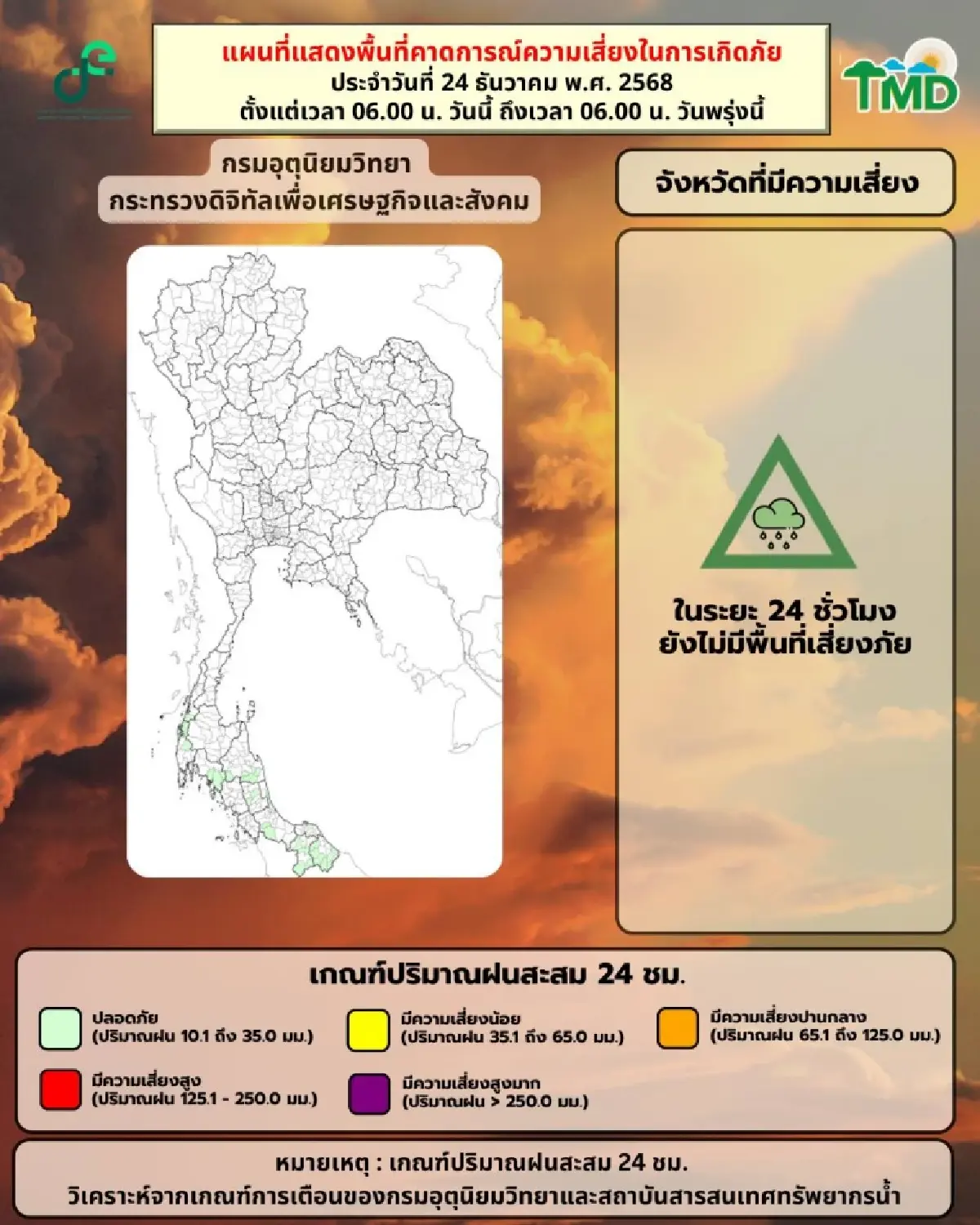 อากาศวันนี้ ไทยตอนบน ยังหนาว อุณหภูมิต่ำสุด 15°C ภาคใต้ ฝนเพิ่มขึ้น