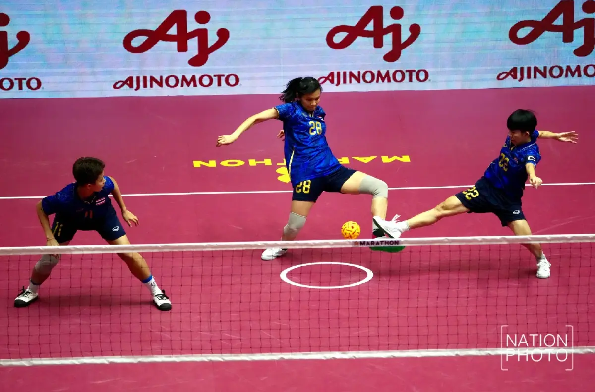 ตะกร้อสาวไทย ฟาดไม่ยั้ง ถล่มเวียดนาม คว้าเหรียญทองซีเกมส์ 2025