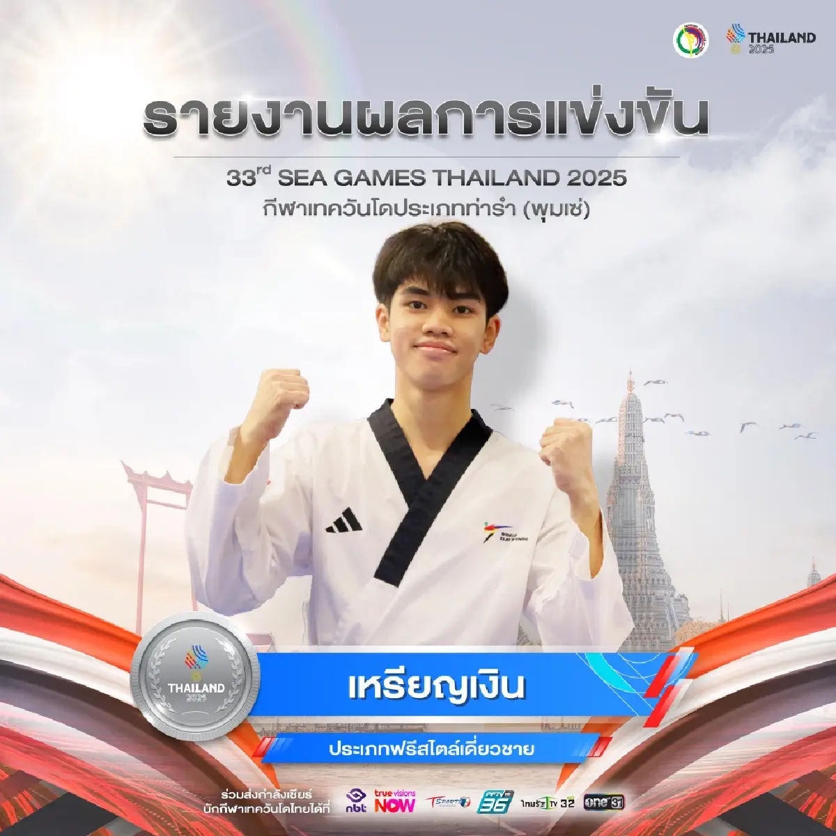 นาโน วัชรกุล เทควันโดหญิง คว้าเหรียญทองแรกให้ทัพไทย ซีเกมส์ 2025