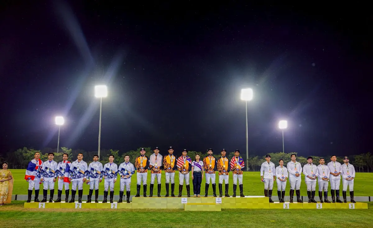 ทีมนักกีฬาขี่ม้าโปโล ทีมชาติไทย คว้าเหรียญเงิน ซีเกมส์ 2025