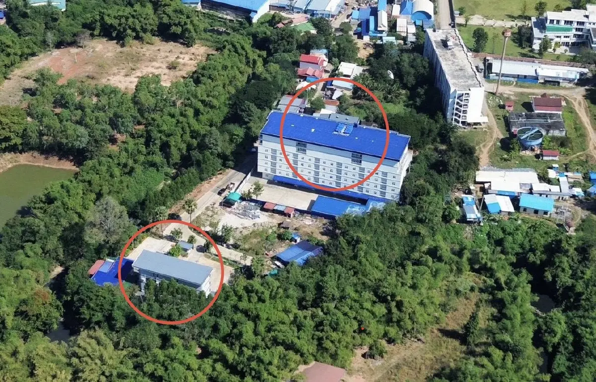 เปิดภาพ ถล่ม ตึกปอยเปต ฐาน สแกมเมอร์–พลซุ่มยิง โจมตีฝ่ายไทย