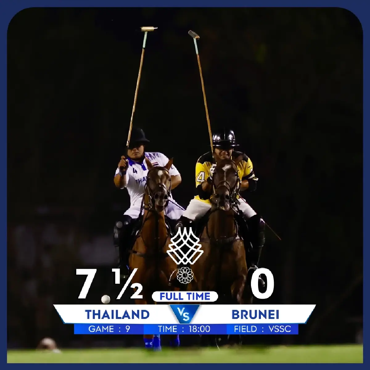 'อัยยวัฒน์-อภิเชษฐ์' นำทีมขี่ม้าโปโลไทย คว้าเหรียญทองซีเกมส์ประวัติศาสตร์