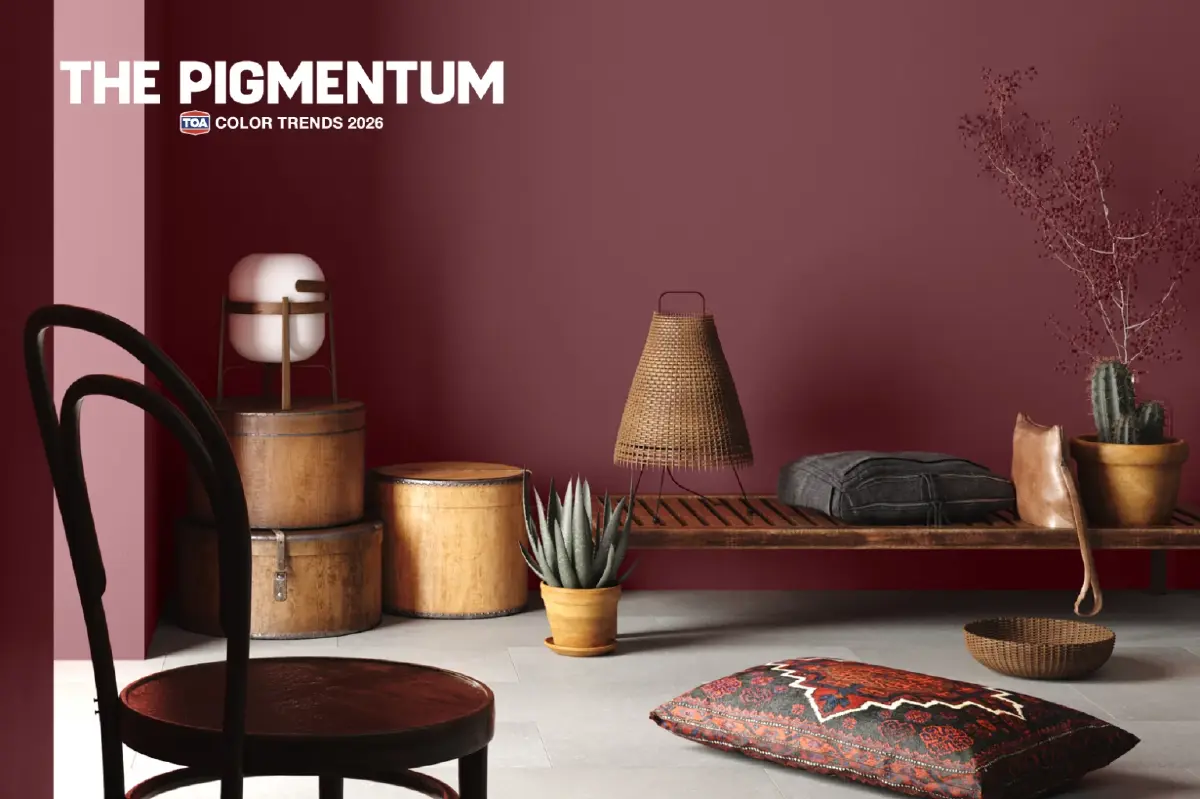 TOA เปิดตัวเทรนด์สี 2026 ‘The Pigmentum’ เมื่อสีสันคือพลังขับเคลื่อนชีวิต