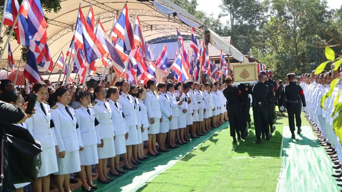 สมเกียรติทหารกล้า! ส่งร่าง 'ส.อ.กัมปนาท ทองแสง' กลับสู่มาตุภูมิ จ.ชัยภูมิ