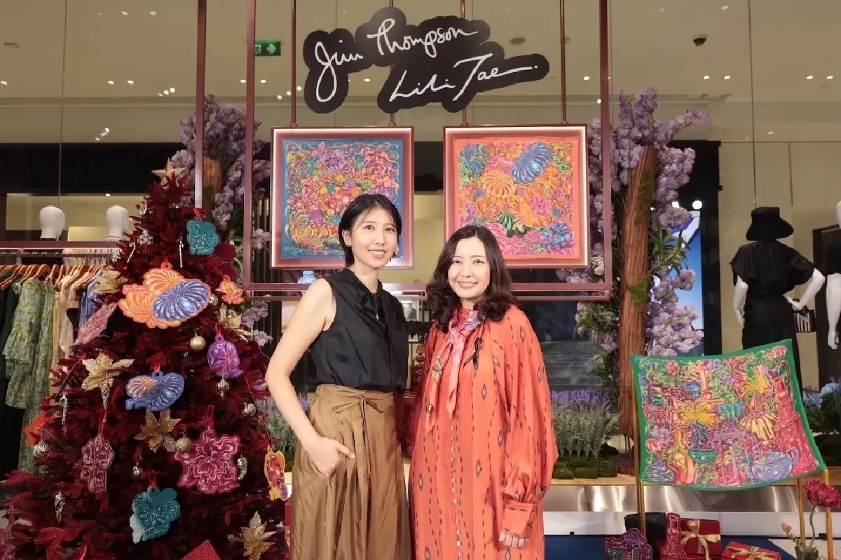 Lili Tae ศิลปิน Digital Art ฝากผลงานศิลปะบนผ้าไหม จิม ทอมป์สัน