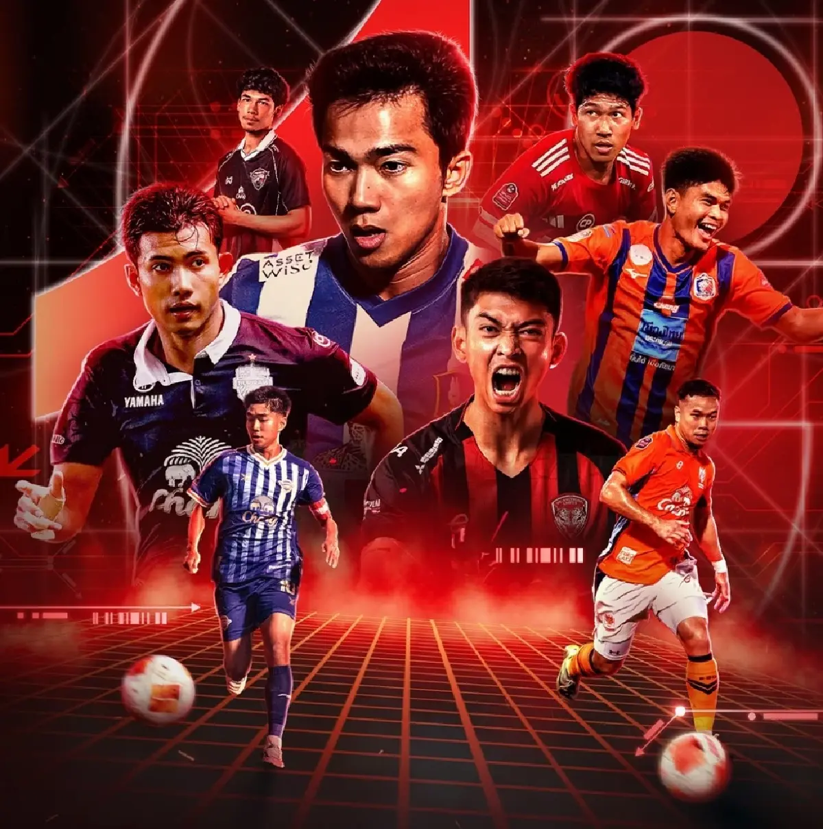 ถ่ายทอดสด 'บุรีรัมย์ ยูไนเต็ด พบ เชียงราย ยูไนเต็ด' ดูบอลสดฟรี ไทยลีกหนึ่ง