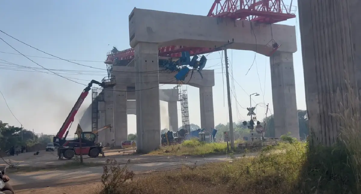 คืบหน้า! เครนรถไฟความเร็วสูง ล้มทับขบวนรถไฟสีคิ้ว ดับ 22 เจ็บ 55