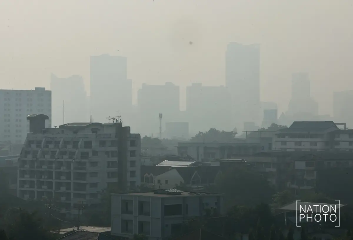 กรุงเทพฝุ่นเยอะไม่ไหว แดงเดือด ฝุ่นPM2.5 แรงมาก บางรัก-ลาดกระบัง