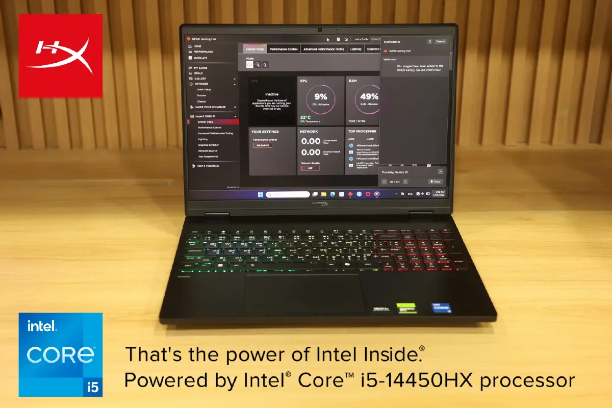 ฉีกกฎเกมมิ่งเกียร์! HyperX OMEN 15 โน้ตบุ๊กเกมมิงพลังแรง Intel® Core™ i7-14650HX บอดี้รถถัง