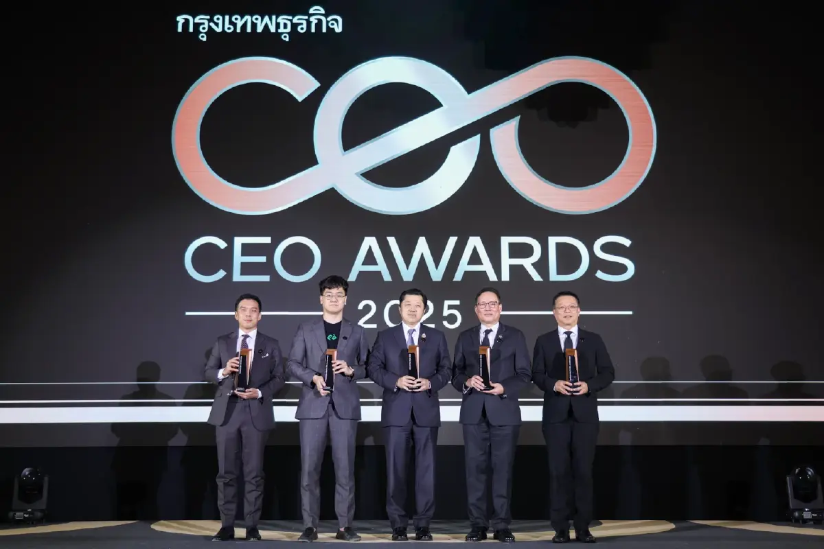 กรุงเทพธุรกิจ เปิด 5 สุดยอดผู้นำ คว้ารางวัล CEO Awards 2025 ต้นแบบวิสัยทัศน์ขับเคลื่อนเศรษฐกิจไทยสู่เวทีโลก