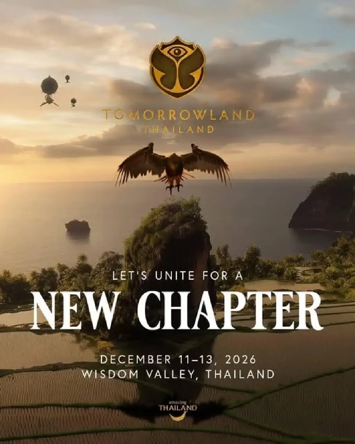 ‘Tomorrowland’ แลนดิ้งอินไทยแลนด์! เคาะฤกษ์จัดครั้งแรก 11-13 ธ.ค.2026 ที่ Wisdom Valley พัทยา