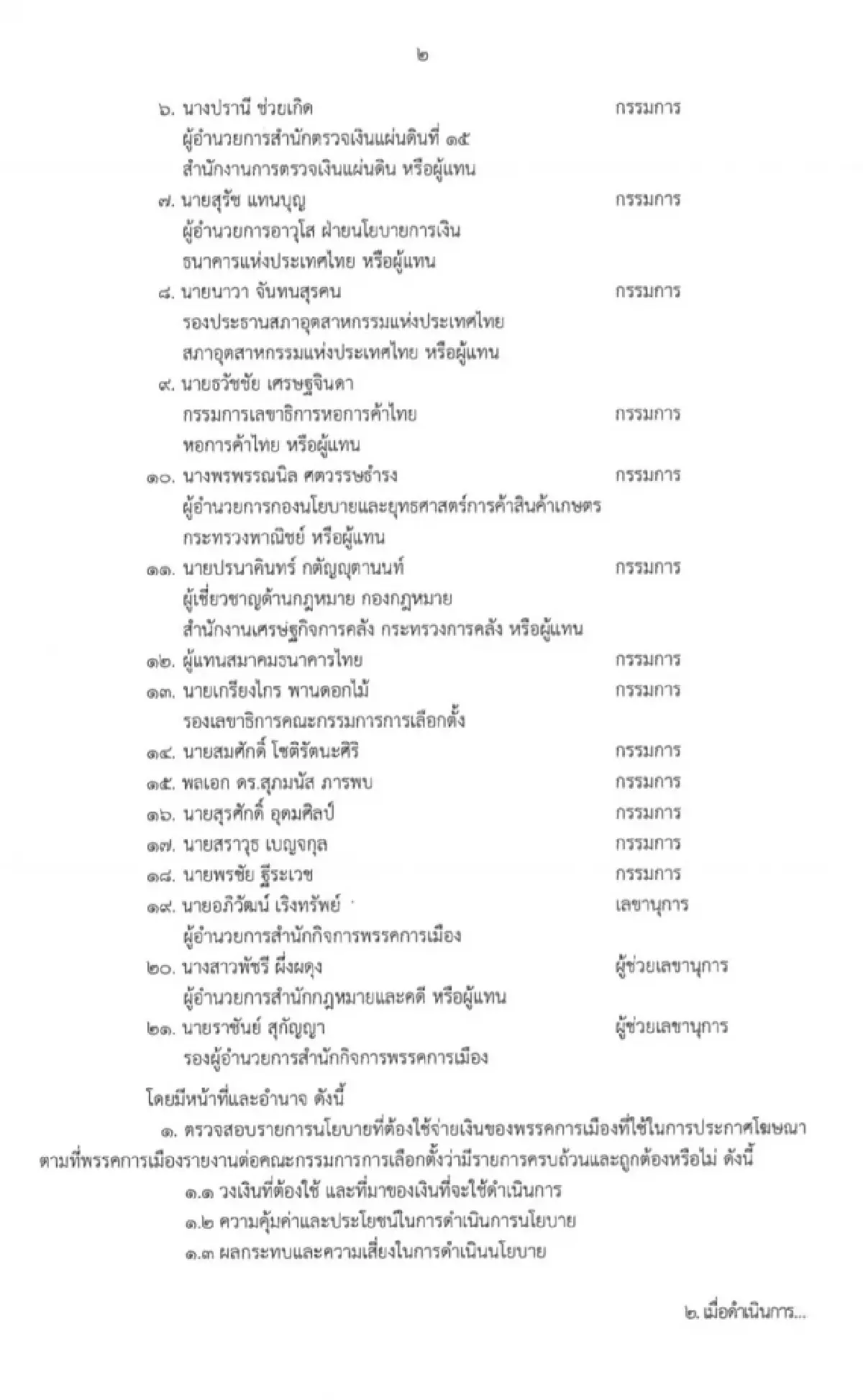 เช็คเลย! กกต.ตั้ง 21 อรหันต์สอบนโยบายพรรค 'แสวง' นั่งประธาน