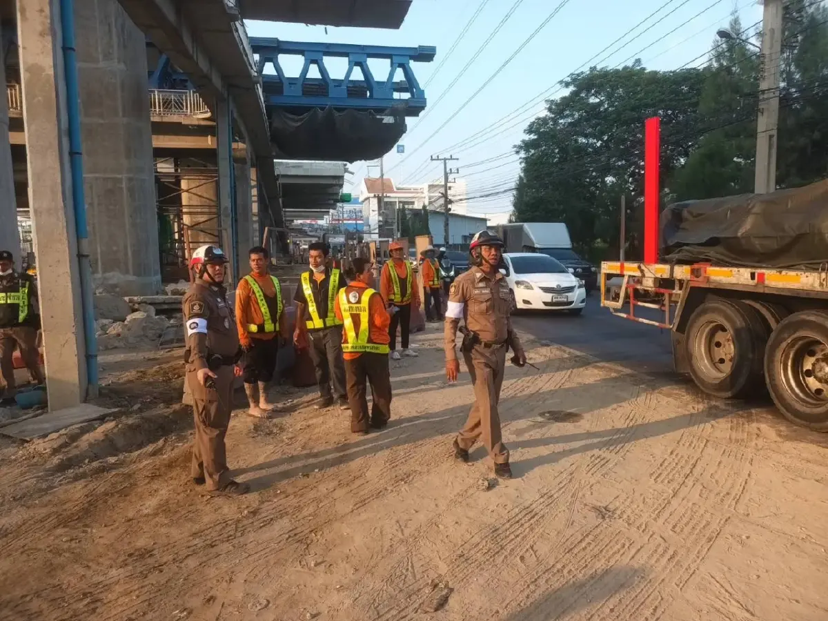 คืบหน้า ถนนทรุดตัว พระราม 2 วิบัติ ประกาศฉุกเฉิน น้ำไม่ไหล สมุทรสาคร