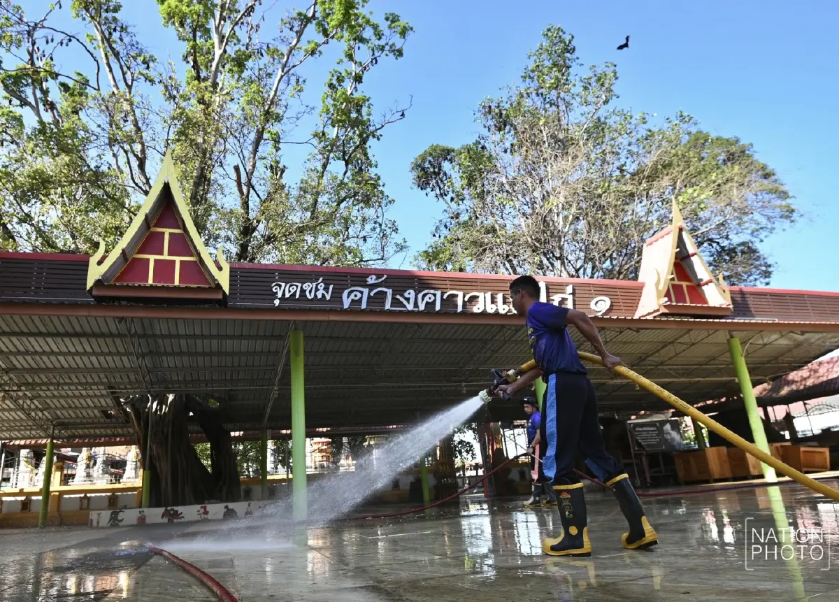 ผวา 'ไวรัสนิปาห์' วัดดังอยุธยาเร่งล้างมูลค้างคาว - ไทยยังไม่พบผู้ติดเชื้อ