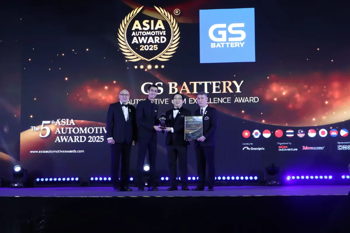 GS BATTERY คว้า 2 รางวัลเวที The 5th Asia Automotive Award 2025 – Thailand Chapter (AAA)
