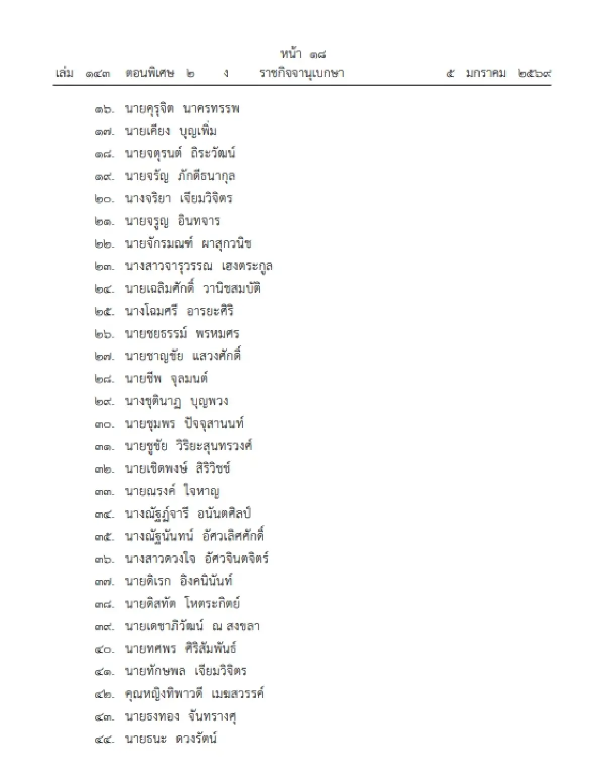 โปรดเกล้าฯ แต่งตั้ง 'กรรมการกฤษฎีกา' 136 ราย มีชื่อ 'มีชัย-วิษณุ'