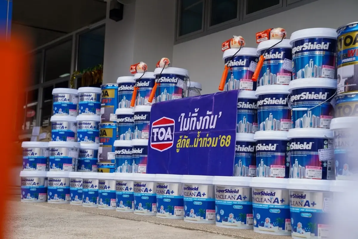 TOA ไม่ทิ้งกัน จับมือ จิตอาสา ทาสีฟื้นฟูโรงพยาบาลและโรงเรียน คืนรอยยิ้มสู่หาดใหญ่