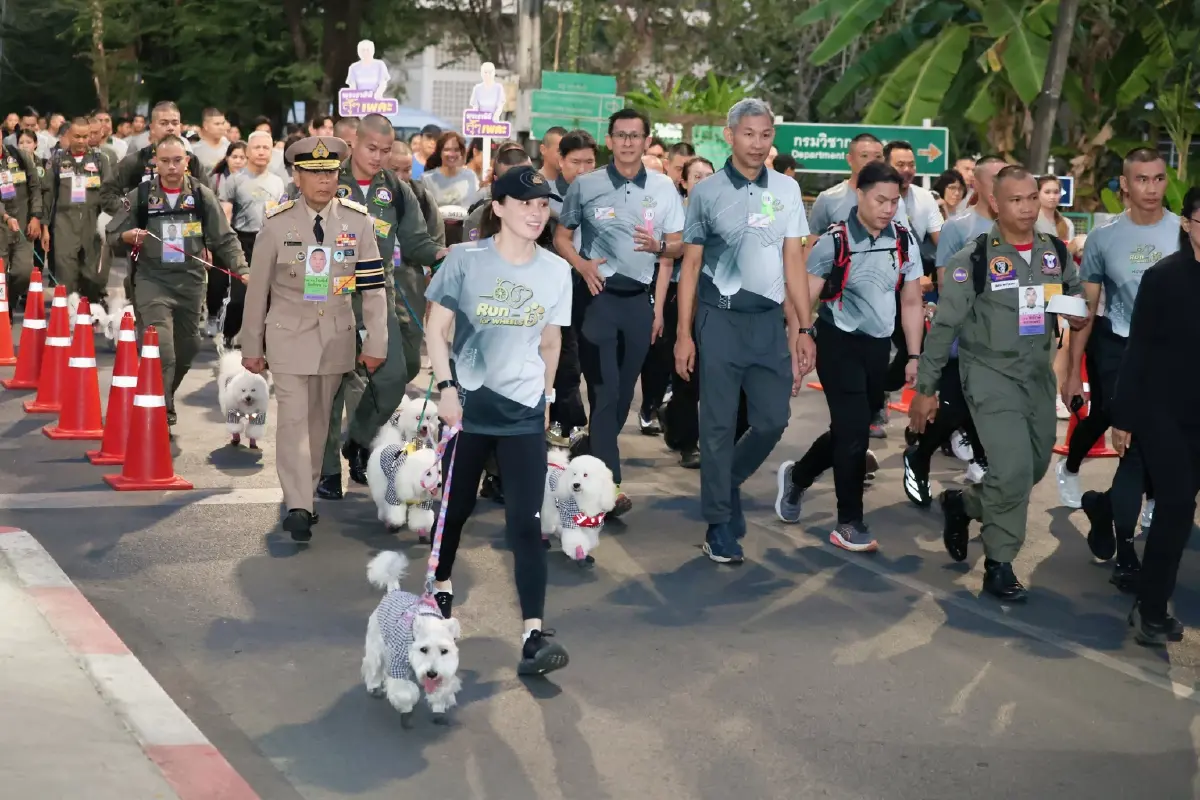 พระราชินี ทรงร่วมเดิน Run for Wheels #5 พร้อมสุนัขหลวงวินเทอร์